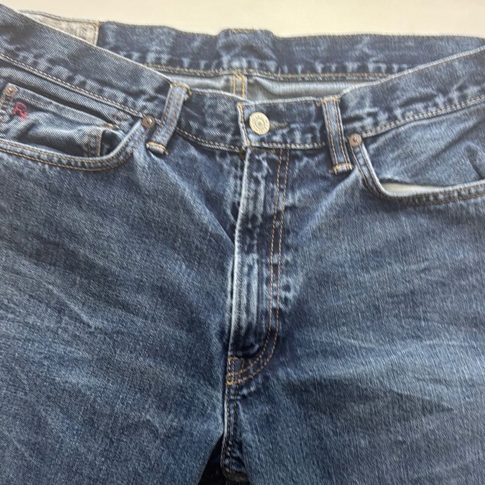 Ralph Lauren Blue Straight Bintage Jeans with Classic Indigo Style